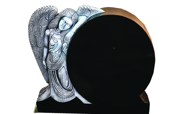 Black Granite Angel Statue