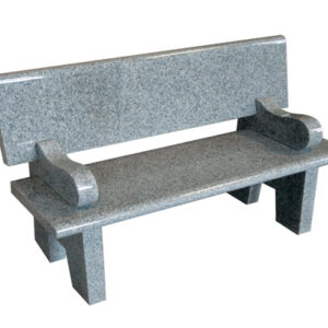 Granite Bench with Backrest