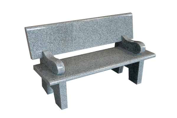 Granite Bench with Backrest