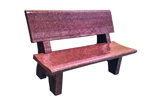 Granite Backrest Bench