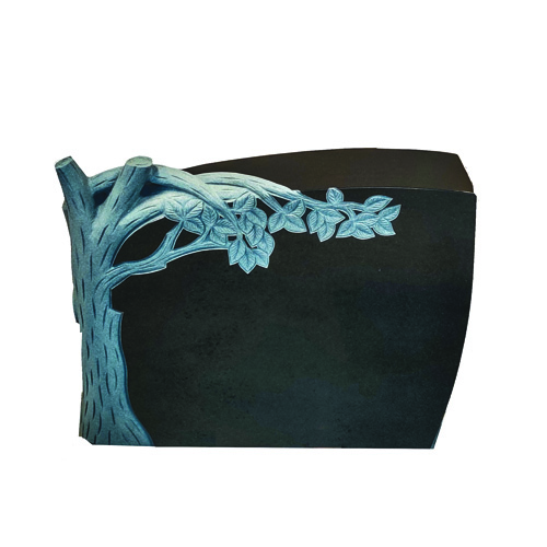 Granite Monument with Tree Designs